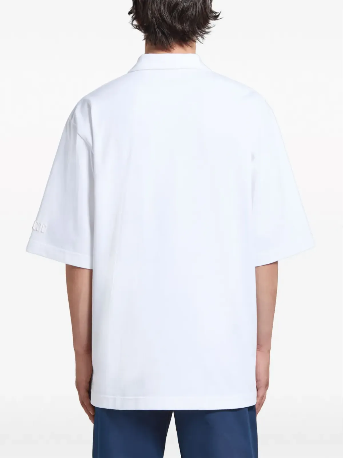 Marni ロゴパッチコットンポロシャツ - 画像4