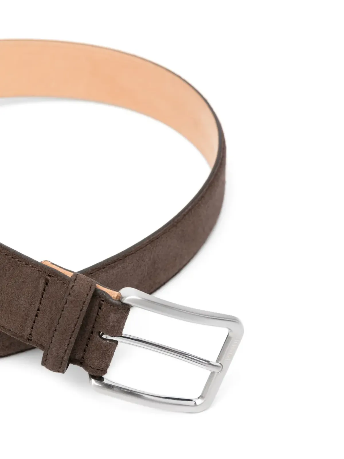 Boggi Milano buckle-fastening suede belt - Brown - 画像2