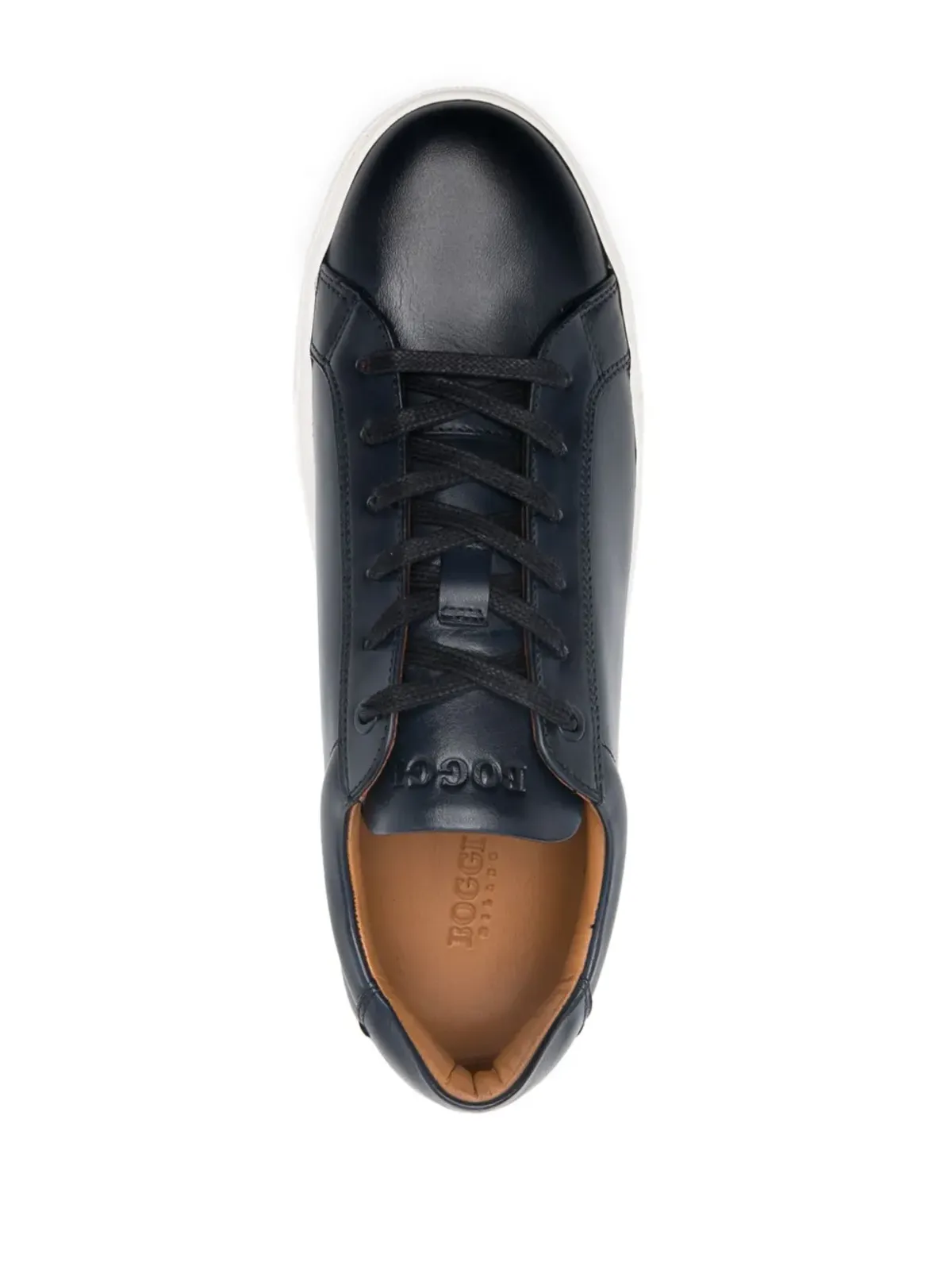 Boggi Milano パネルドレザー スニーカー ブルー - 画像4