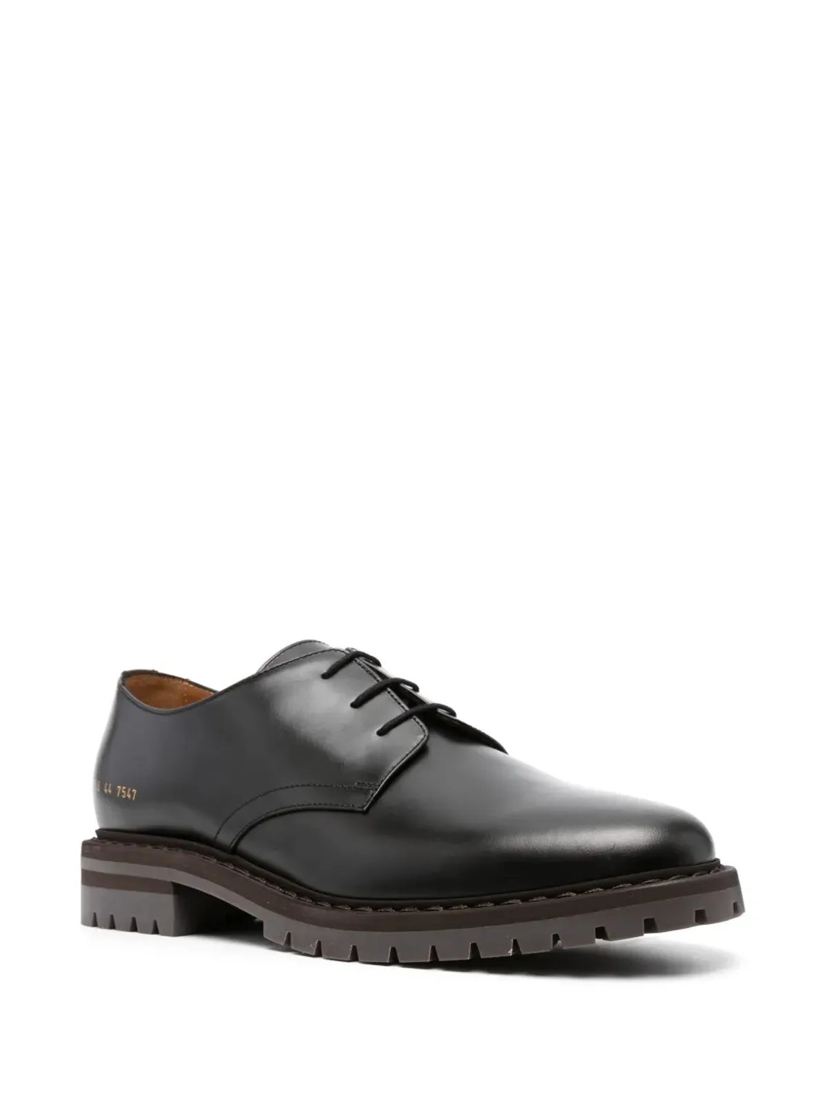 Common Projects シリアルナンバー レザー ダービーシューズ - ブラック - 画像2