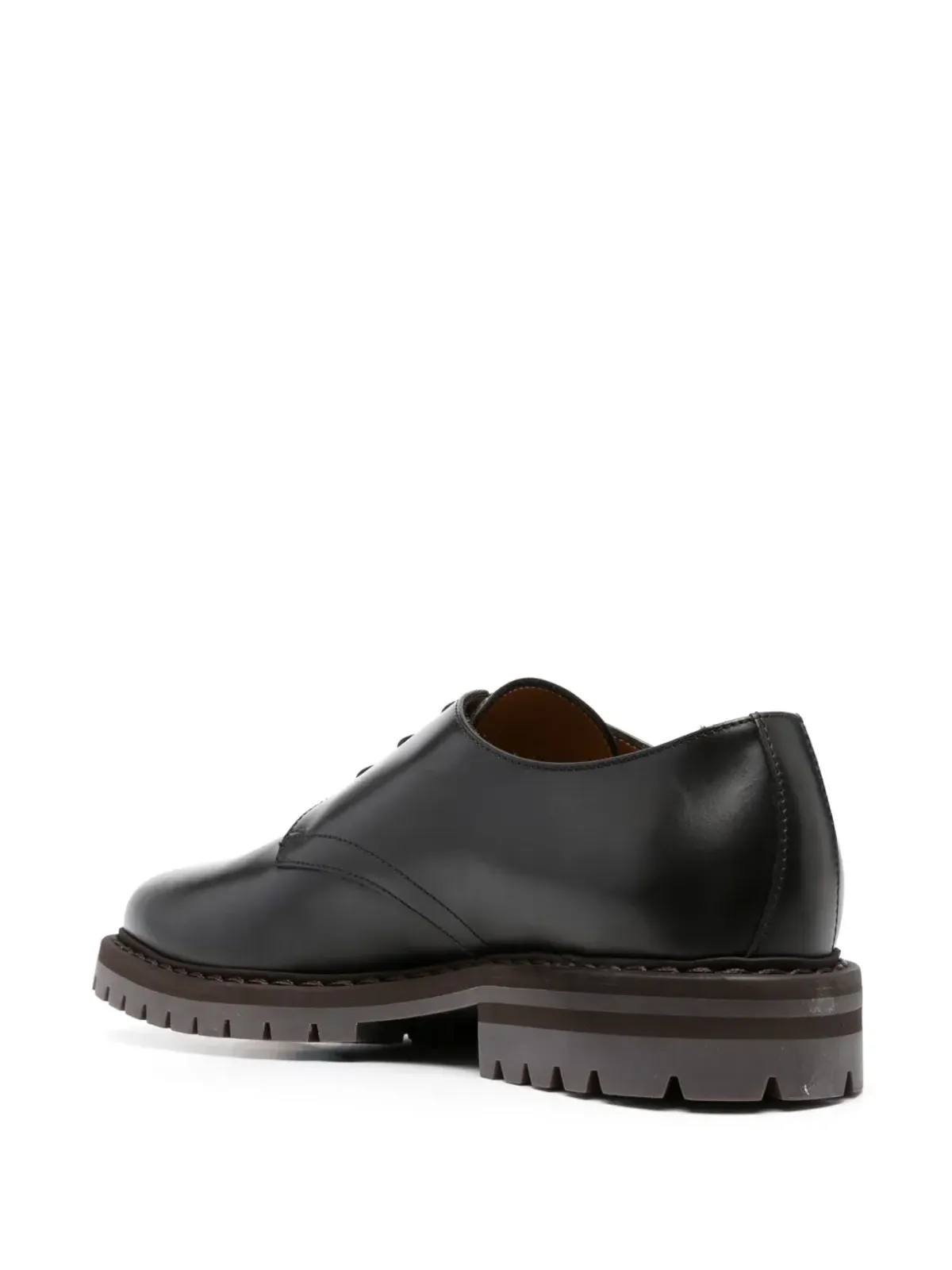 Common Projects シリアルナンバー レザー ダービーシューズ - ブラック - 画像3