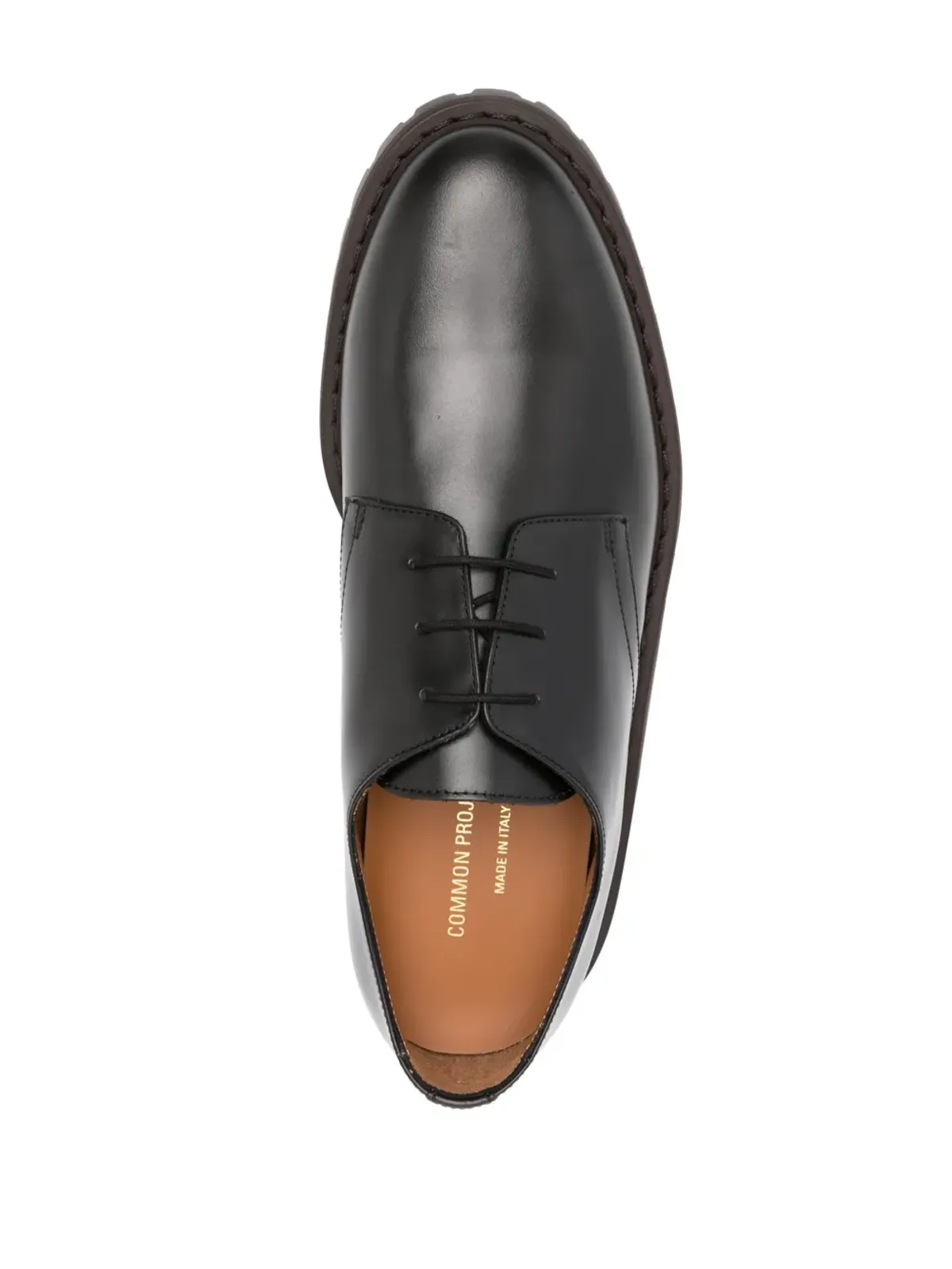 Common Projects シリアルナンバー レザー ダービーシューズ - ブラック - 画像4