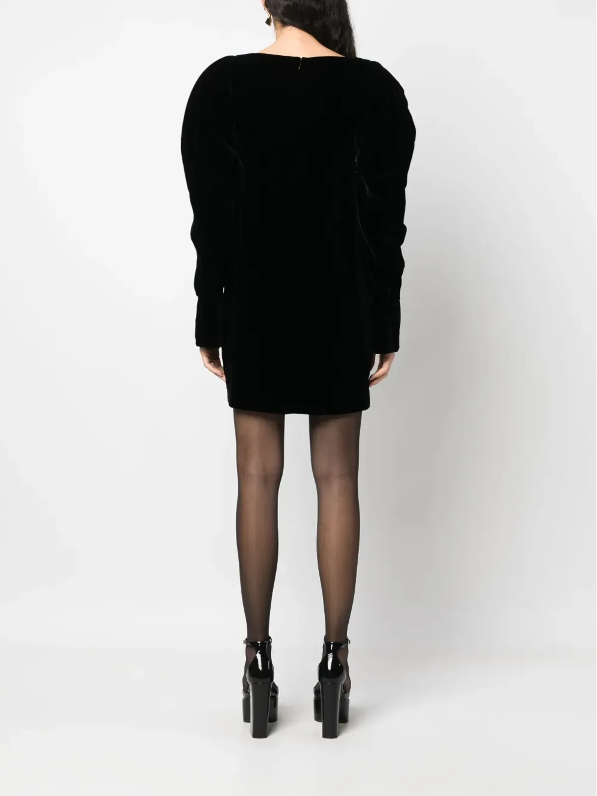 Nina Ricci ベルベットミニドレス - 画像4