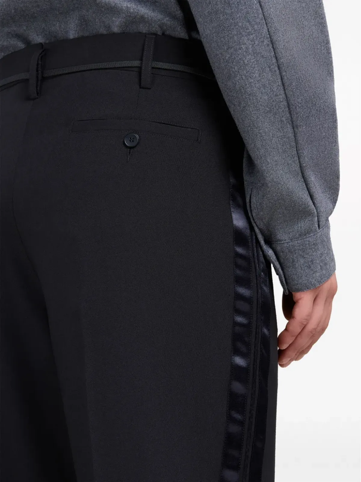 Marni サテンストライプ トラウザーズ - 画像5