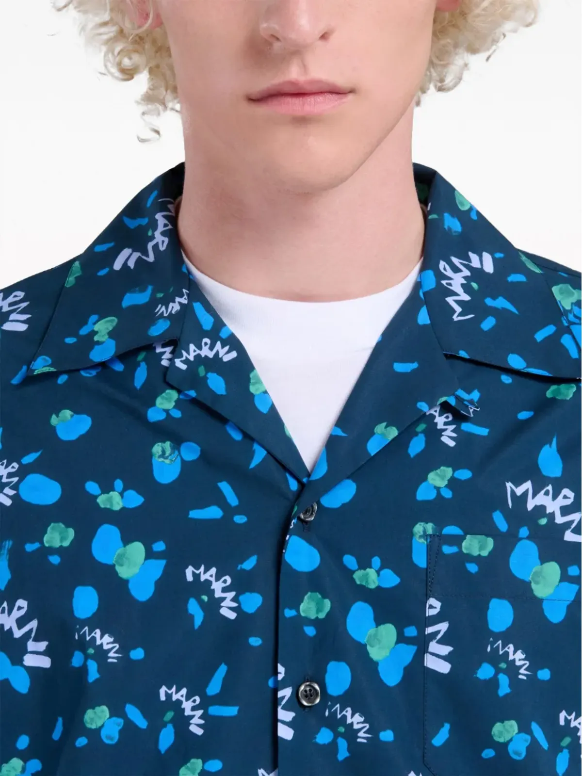 Marni グラフィックプリント コットンシャツ - 画像5