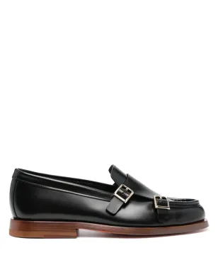 Santoni ダブルバックル レザー ローファー - サムネイル1