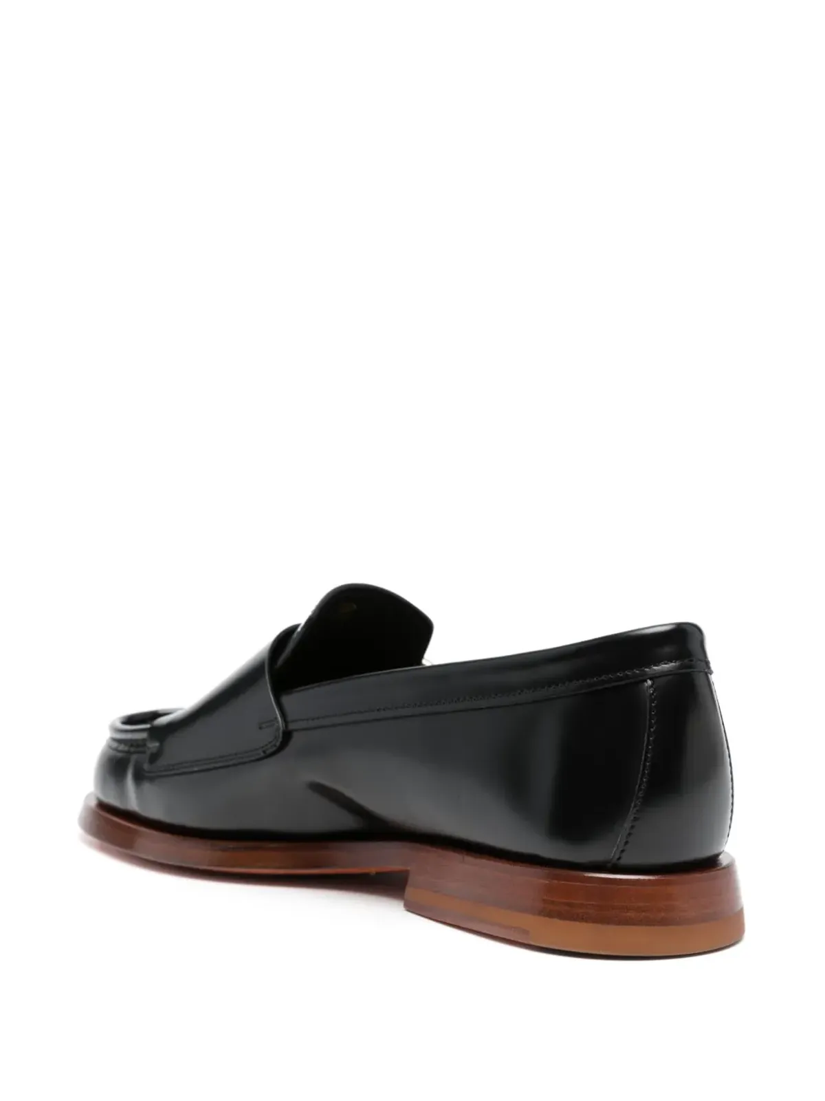 Santoni ダブルバックル レザー ローファー - 画像3
