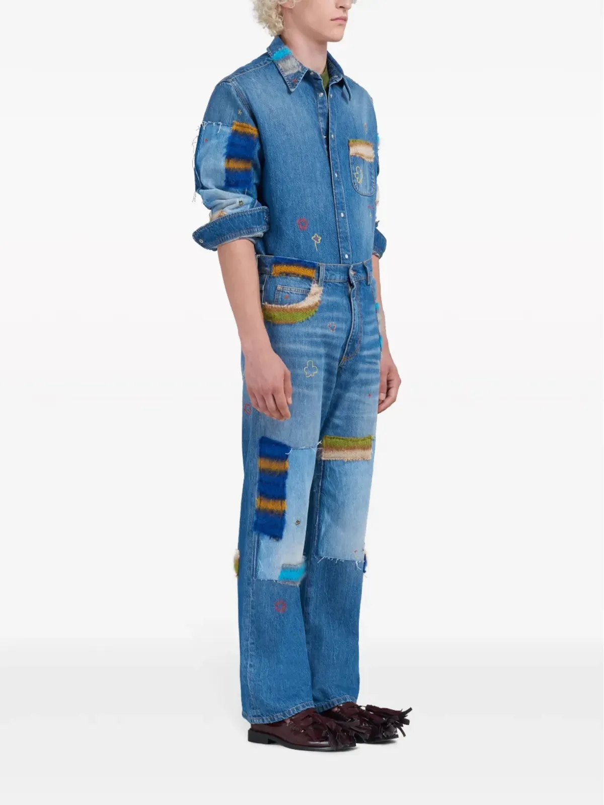 Marni 刺繍入りデニムシャツ - 画像2