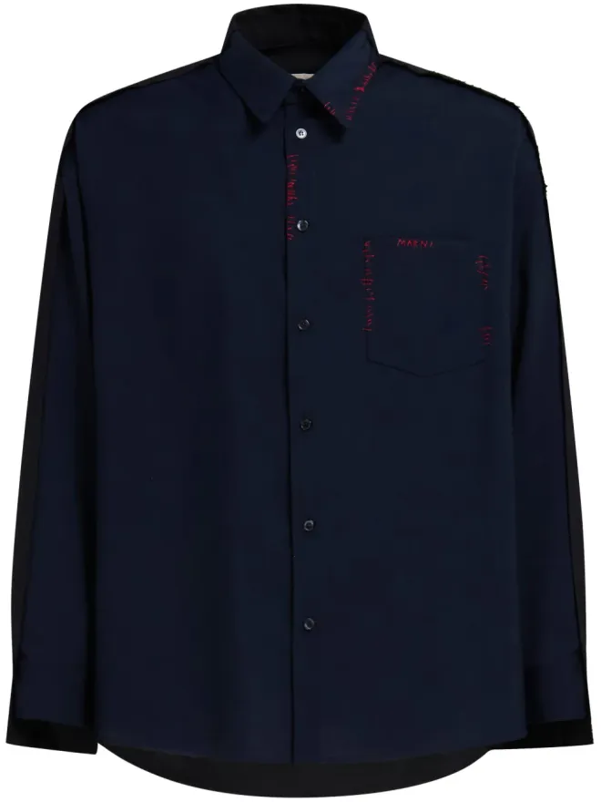Marni Marni パネルド ヴァージンウール シャツの商品画像