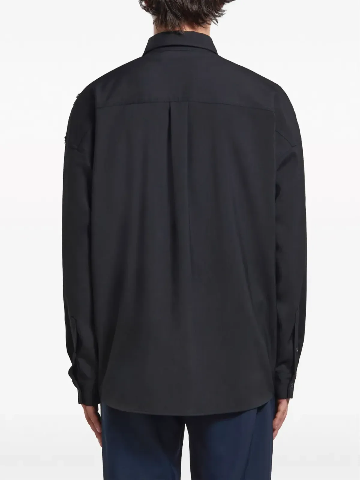 Marni パネルド ヴァージンウール シャツ - 画像3