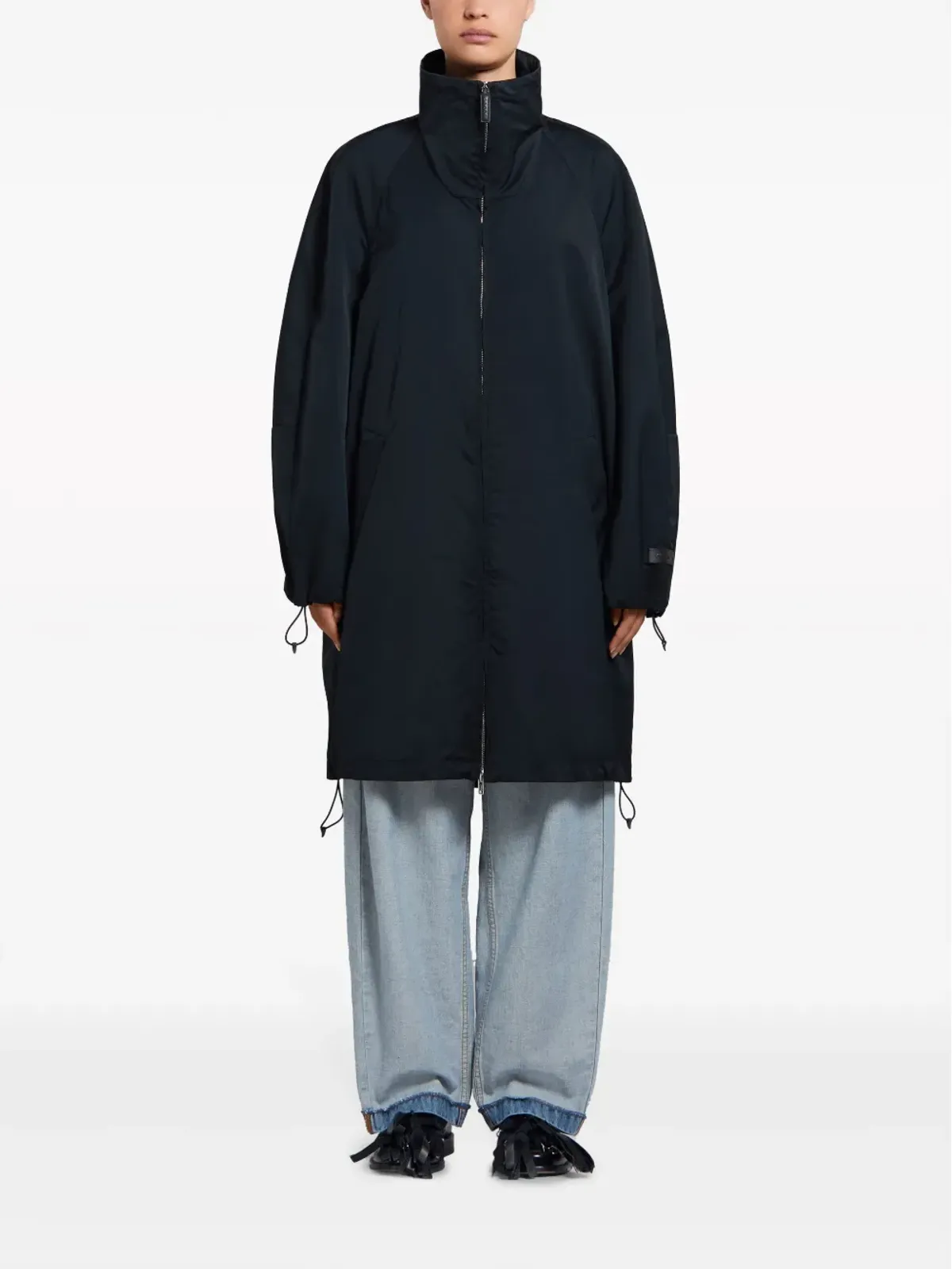 Marni ラグランスリーブジップアップコート - 画像2