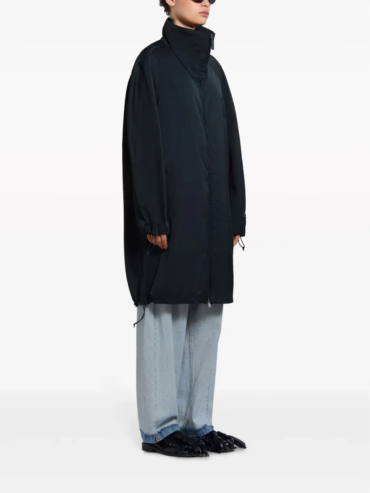Marni ラグランスリーブジップアップコート - 画像3