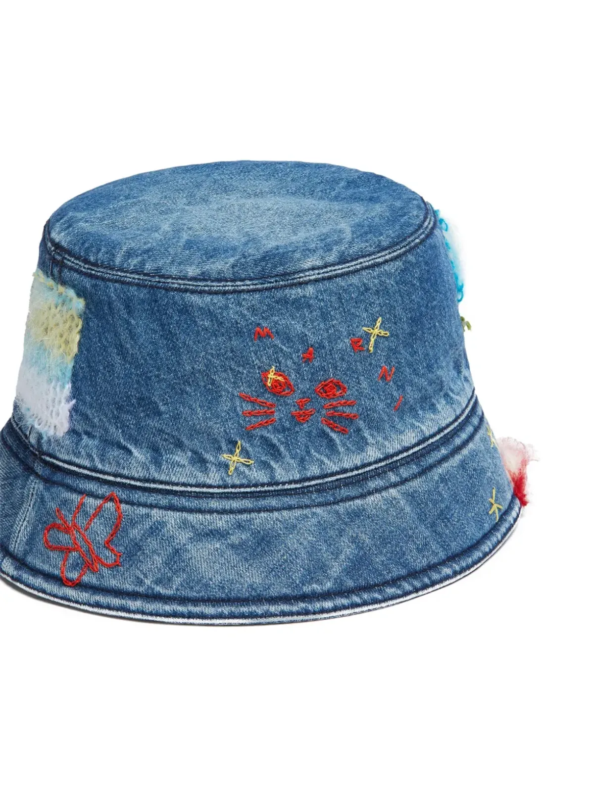 Marni 星刺繍デニム バケットハット - 画像3
