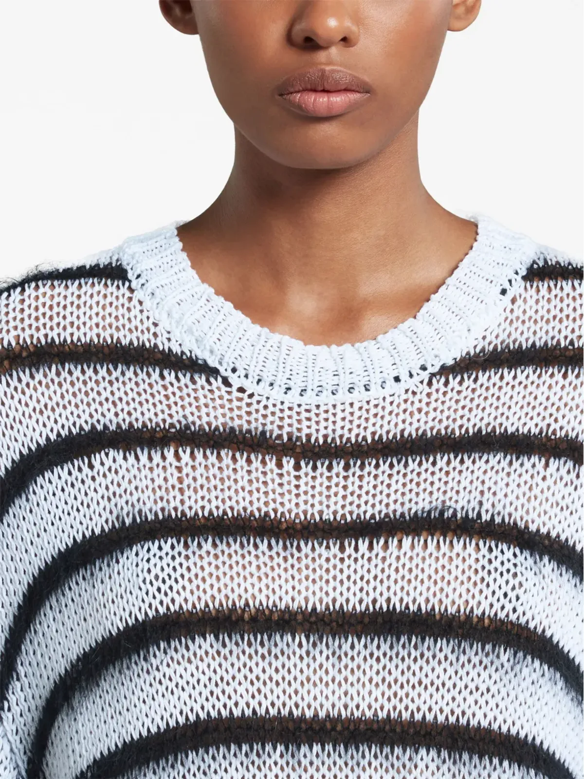 Marni ストライプ入りオープンニット ジャンパー - 画像5