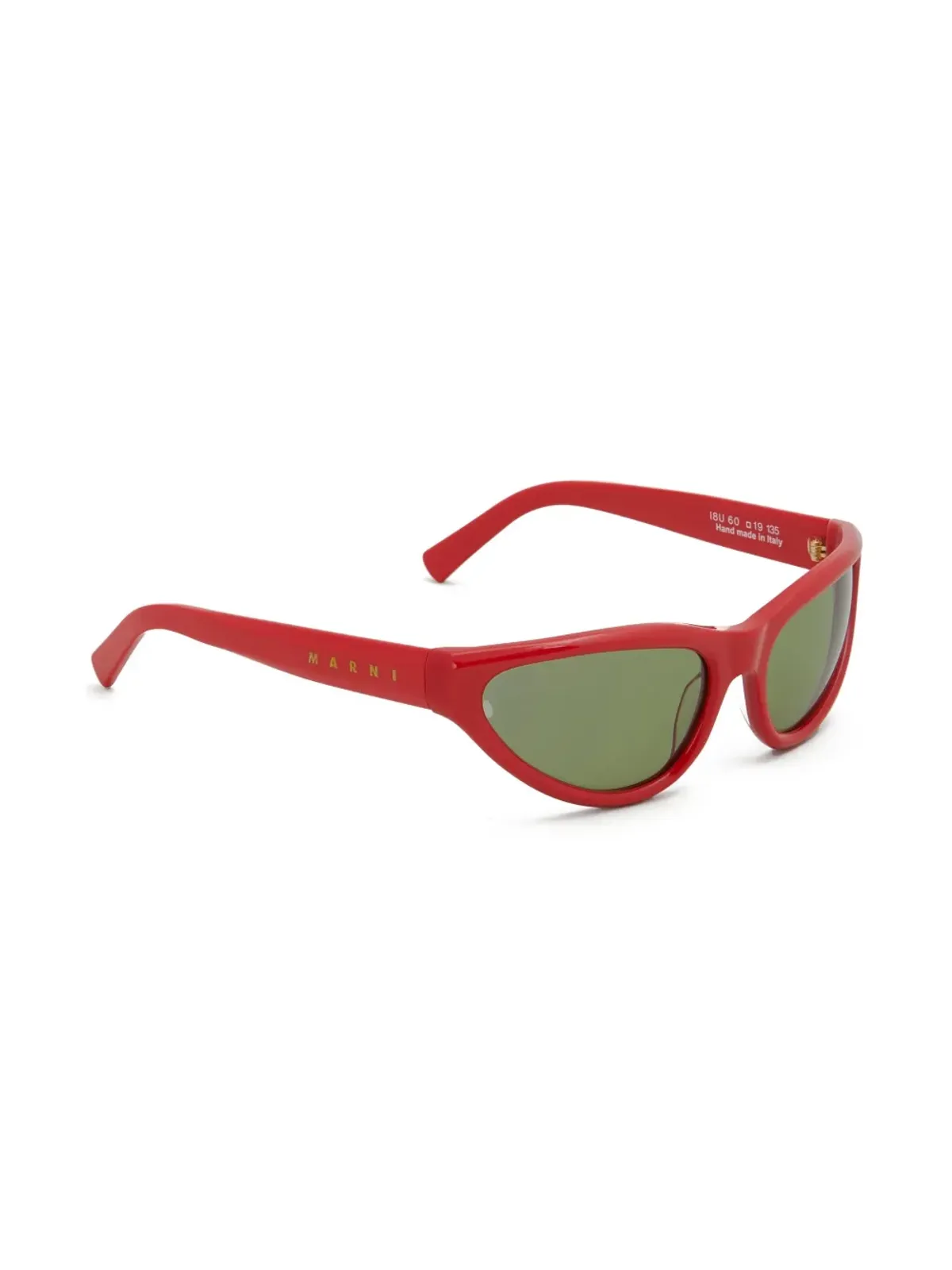 Marni Eyewear Mavericks logo-print sunglasses - Brown - 画像2