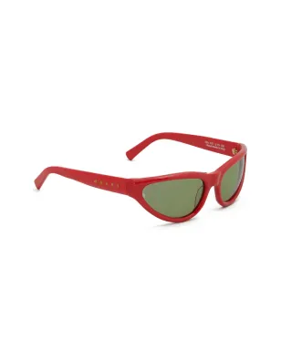 Marni Eyewear Mavericks logo-print sunglasses - Brown - サムネイル2