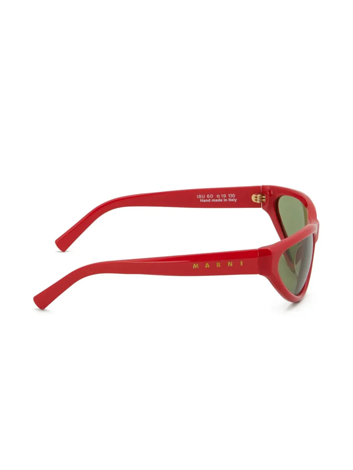 Marni Eyewear Mavericks logo-print sunglasses - Brown - 画像3