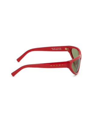 Marni Eyewear Mavericks logo-print sunglasses - Brown - サムネイル3