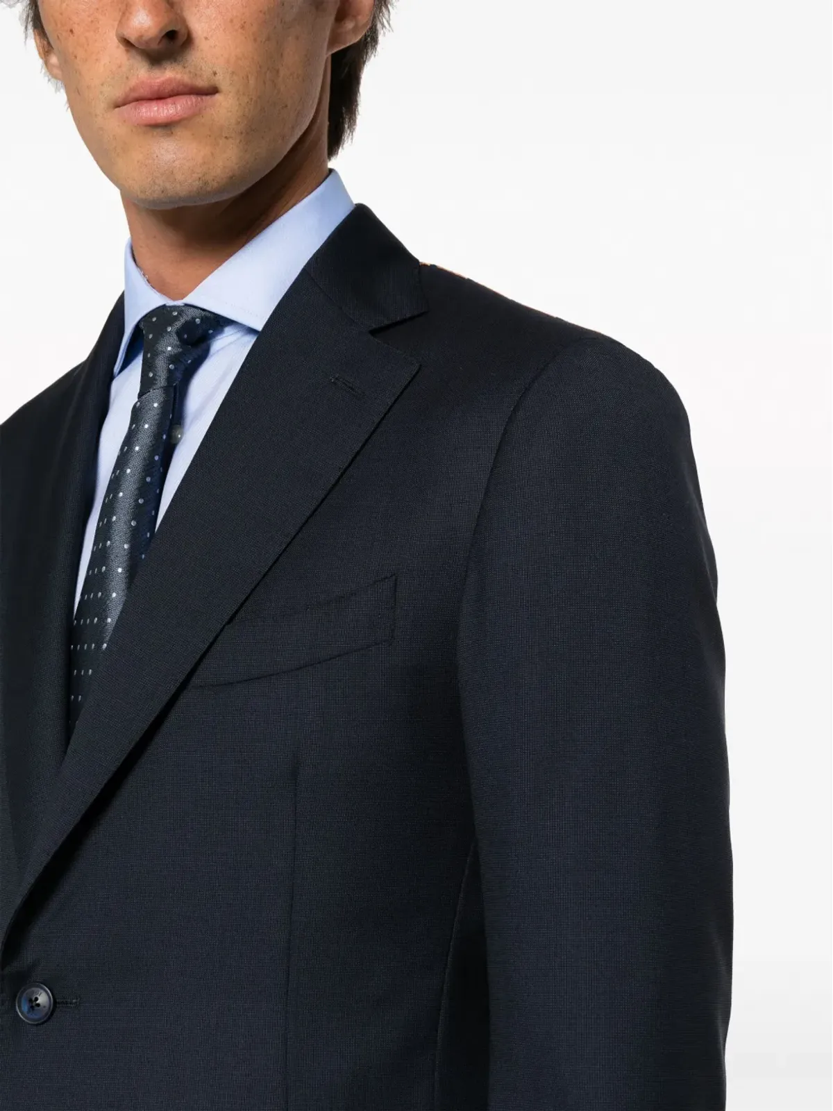 Boggi Milano シングルブレスト ウールブレザー - ブルー - 画像5