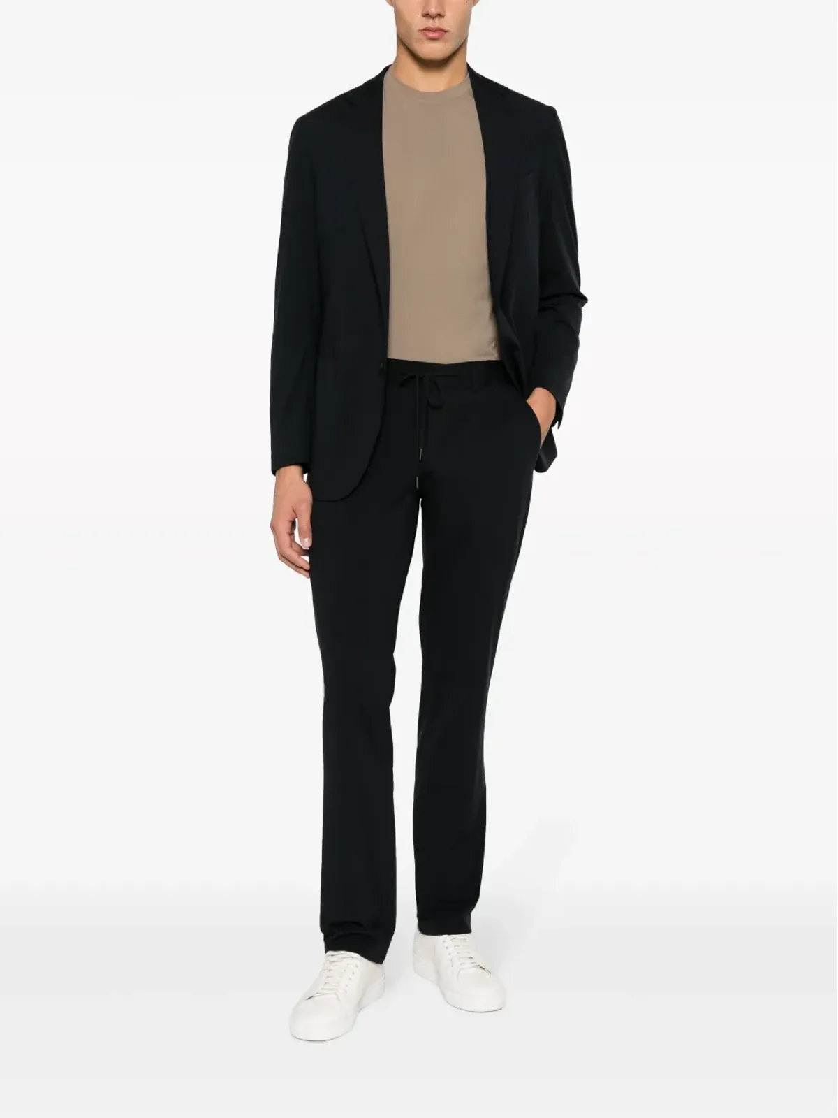 Boggi Milano ピークドラペル・シングルブレストブレザー - 画像2