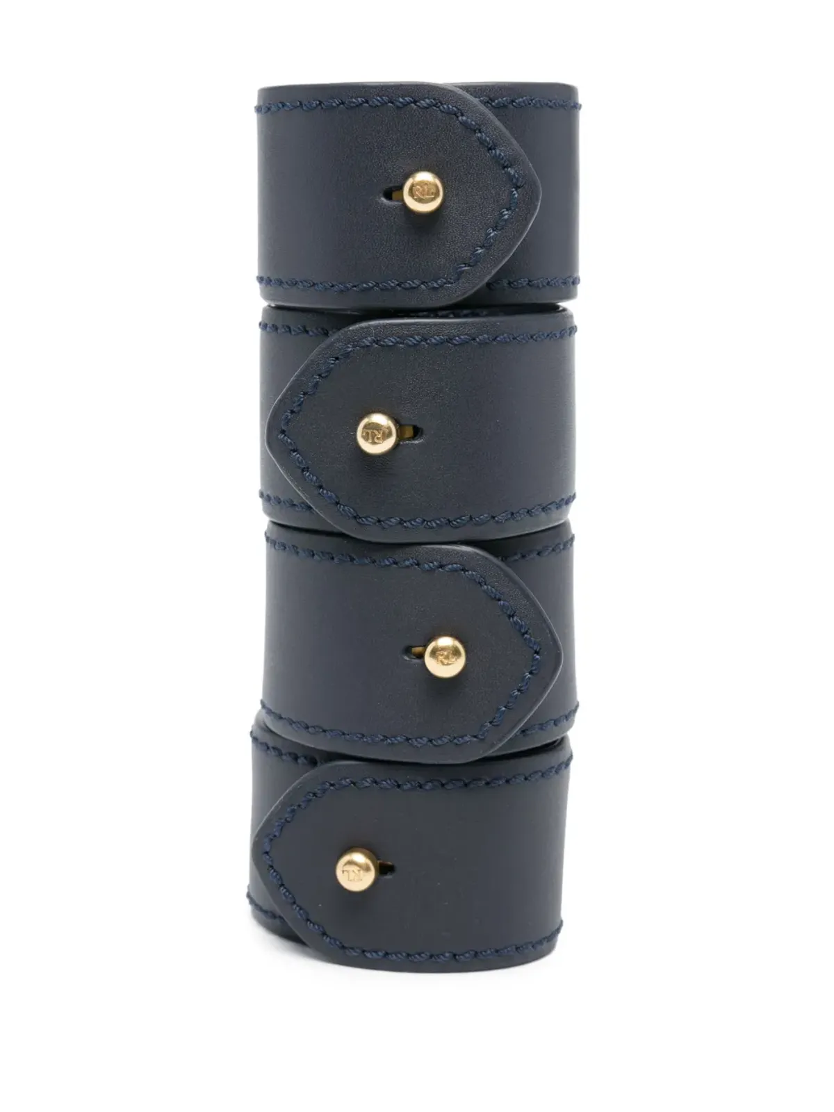 Ralph Lauren Home Wyatt レザー ナプキンリング 4個セット - 画像2