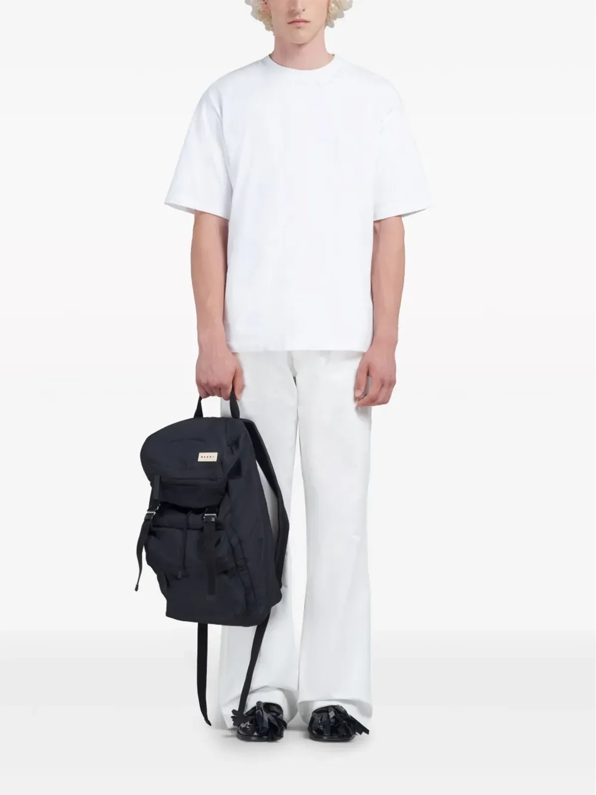 Marni パフバックル付きバックパック - 画像2