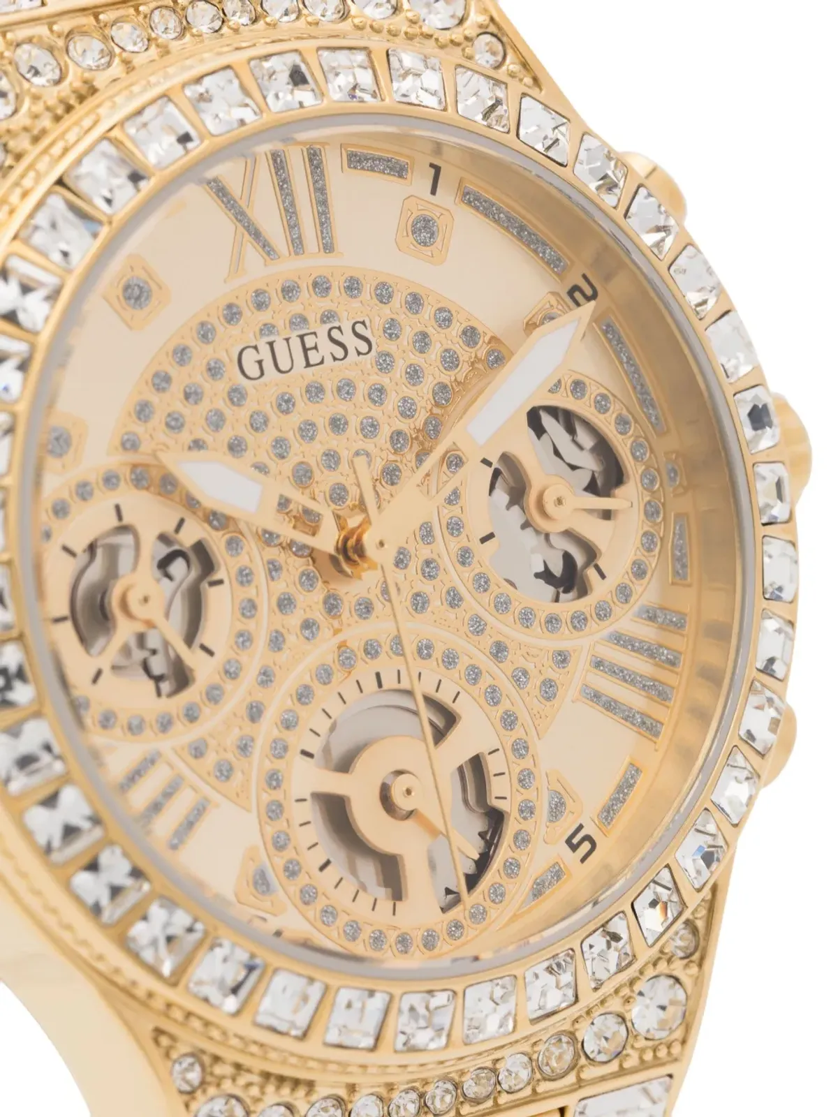 GUESS USA Moonlight quartz ゴールド - 画像3