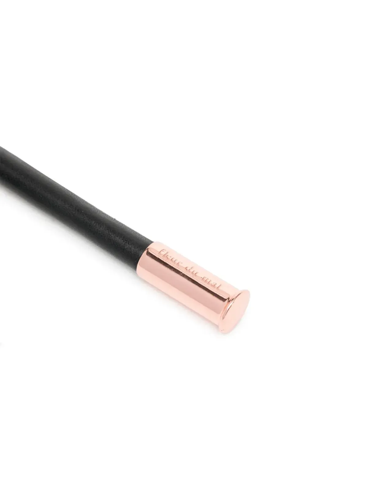 Fleur Du Mal rose-shaped leather paddle - Black - 画像2