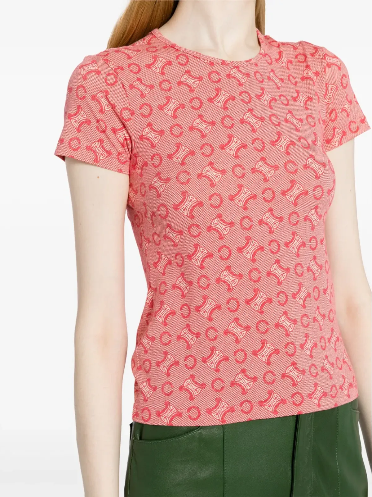 Celine Pre-Owned マカダムコットンTシャツ - 画像5