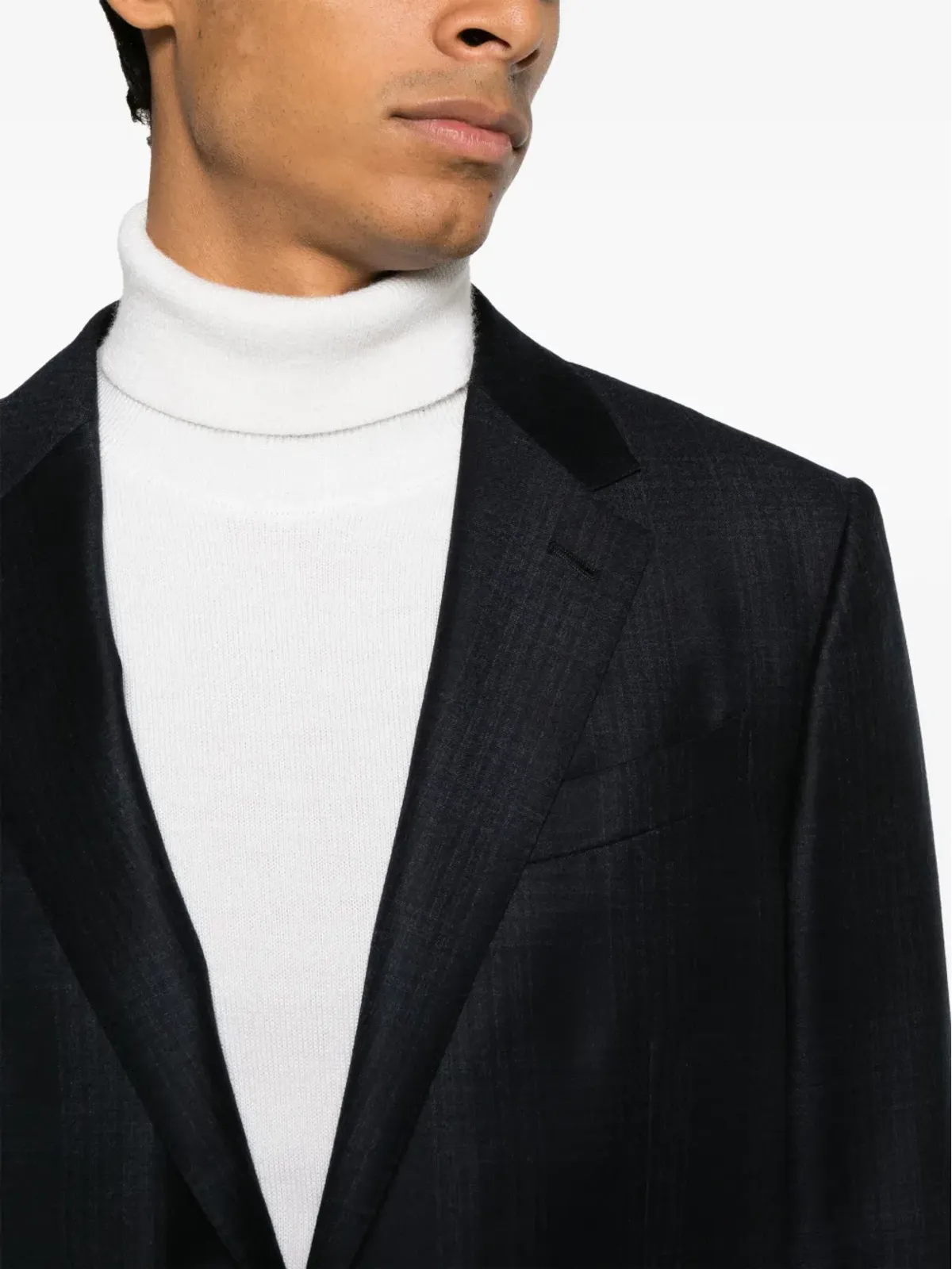 Zegna シングルブレスト チェックウールスーツ - 画像5