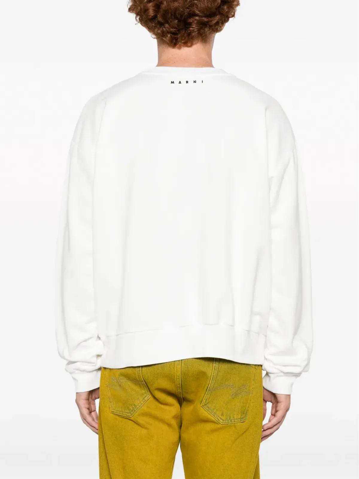 Marni スローガンプリント コットン スウェットシャツ - 画像4