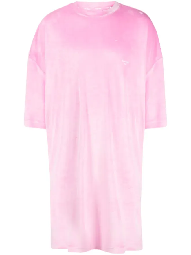 TEAM WANG design TEAM WANG design スパークルベルベット シャツドレス - ピンクの商品画像