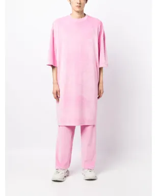 TEAM WANG design スパークルベルベット シャツドレス - ピンク - サムネイル2