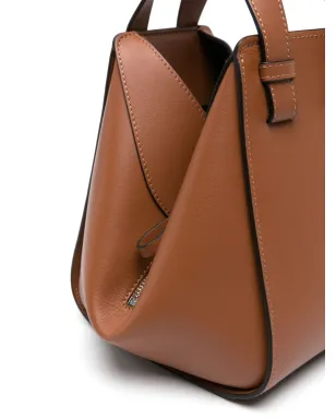 LOEWE コンパクト・ハンモック レザー トートバッグ ブラウン - サムネイル4