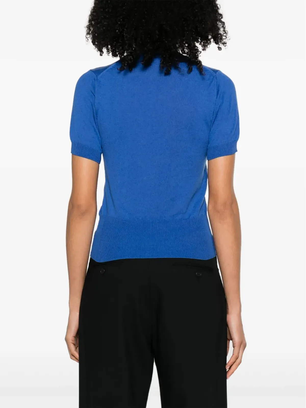 Vivienne Westwood Orb-embroidered fine-knit top - Blue - 画像4