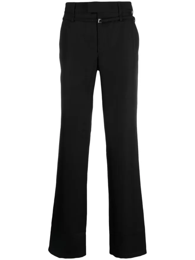 JACQUEMUS Jacquemus Le Pantalon Disgreghi straight trousers - Blackの商品画像