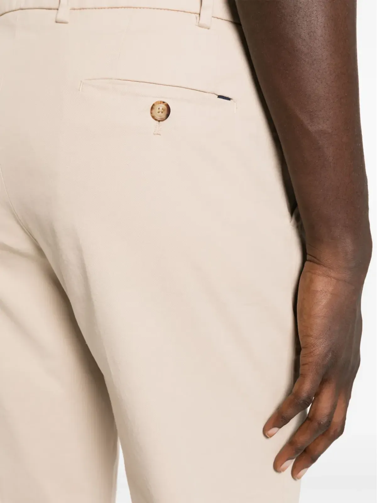 Lardini スリムフィット コットン混紡 チノパンツ - 画像5