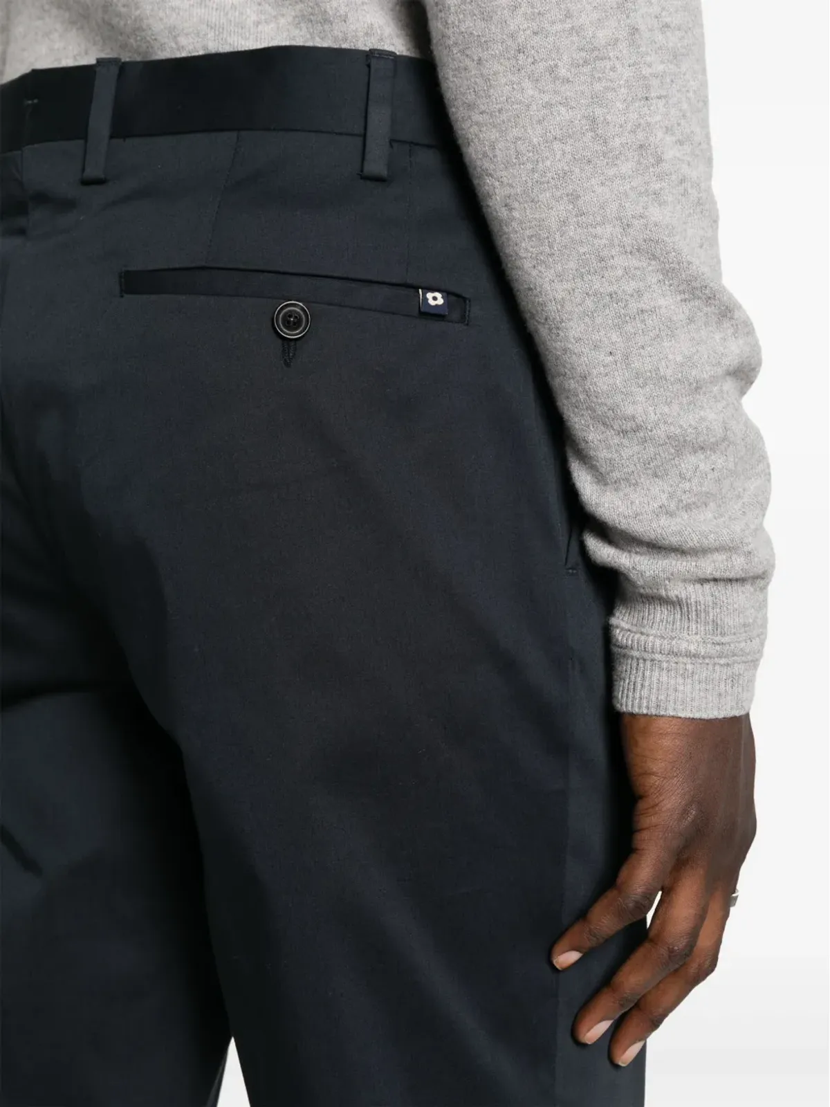 Lardini テーラードコットンブレンドパンツ - 画像5