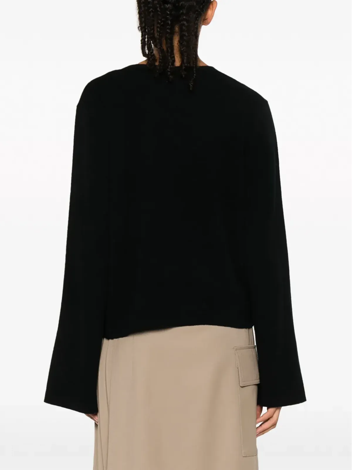 Allude Vネック ウールカシミヤ混紡 ニットセーター - 画像4