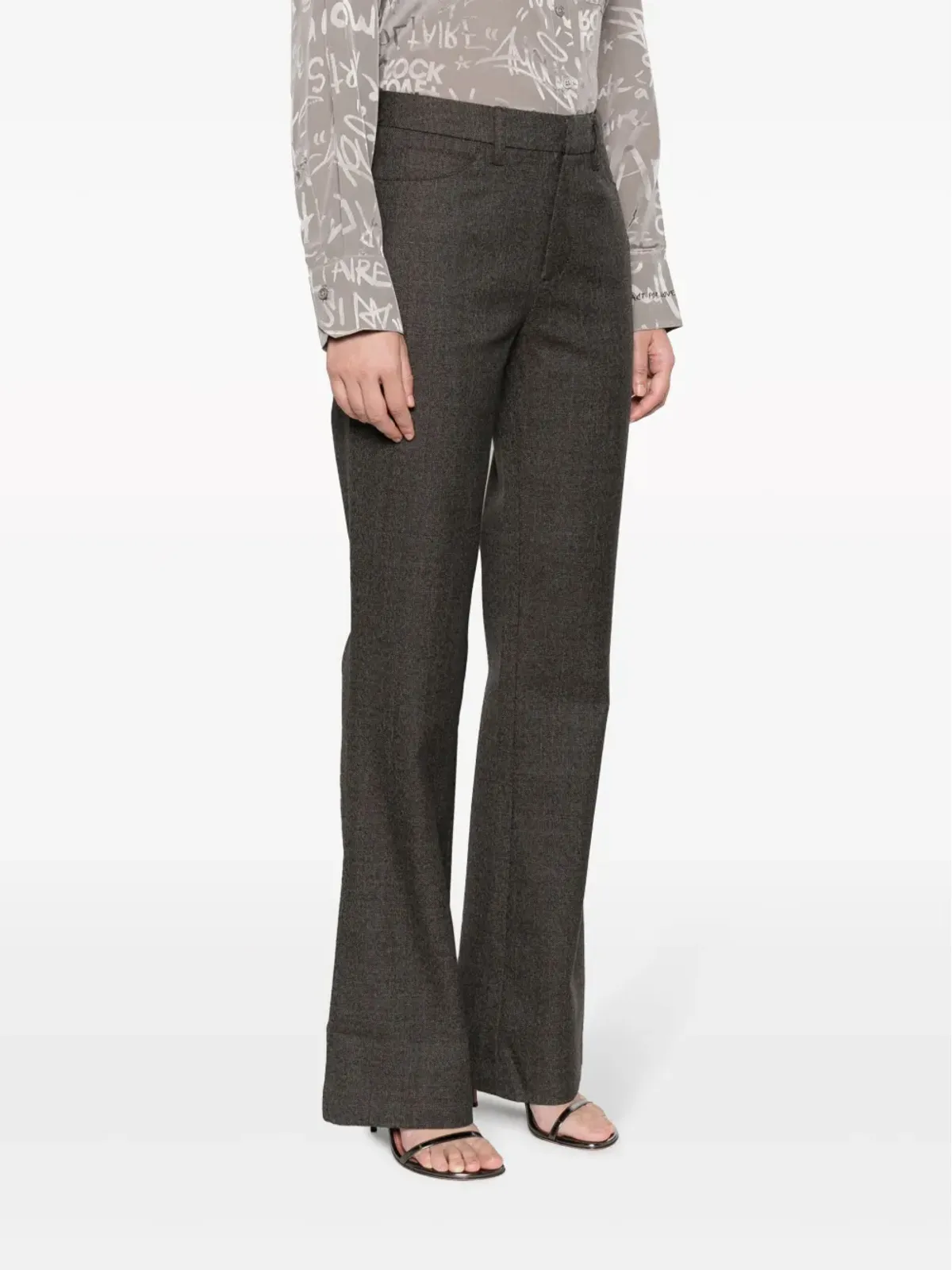 Zadig&Voltaire テーラードフレアウールパンツ（グレー） - 画像3