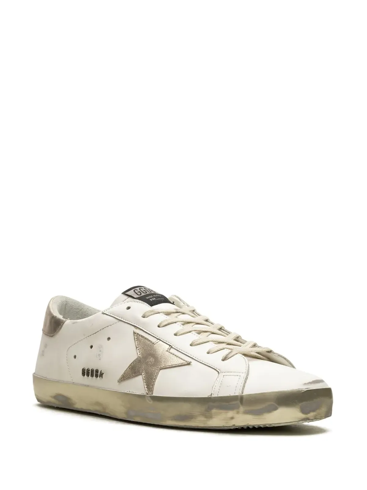 Golden Goose スーパースター クラシック ホワイト/ゴールド スニーカー - 画像2
