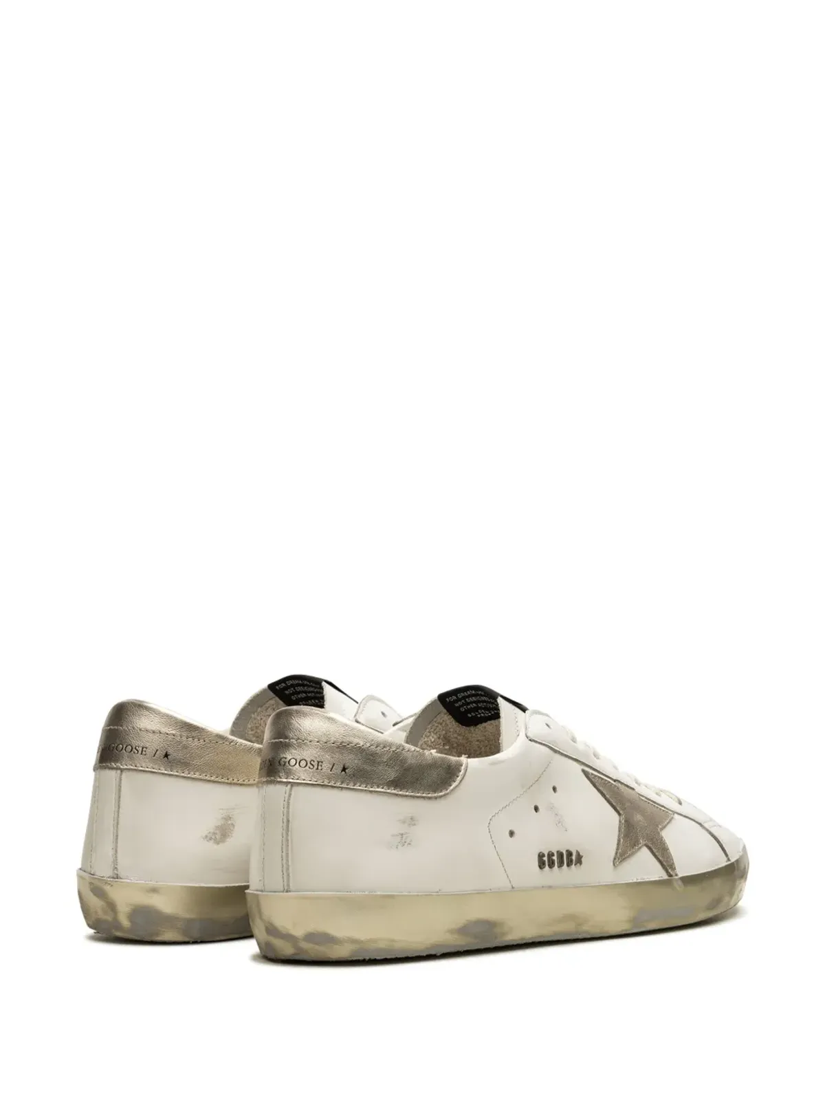 Golden Goose スーパースター クラシック ホワイト/ゴールド スニーカー - 画像3