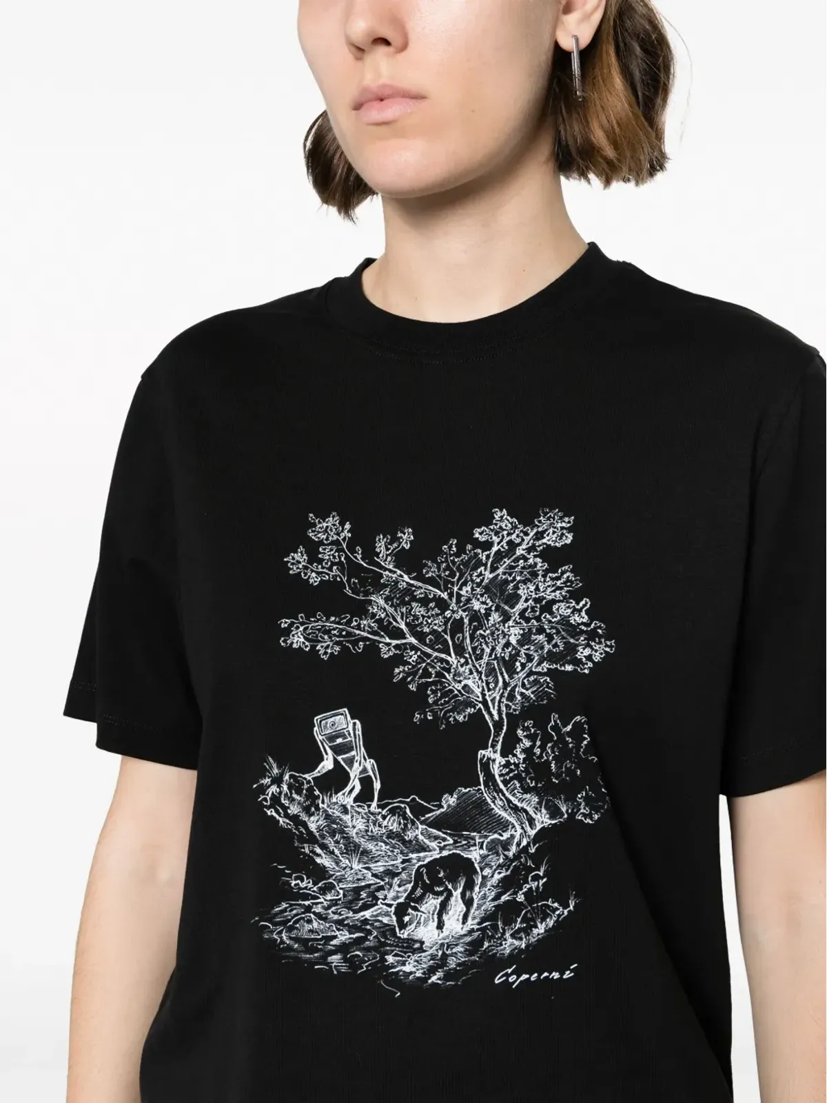 Coperni イラストプリント コットンTシャツ - 画像5