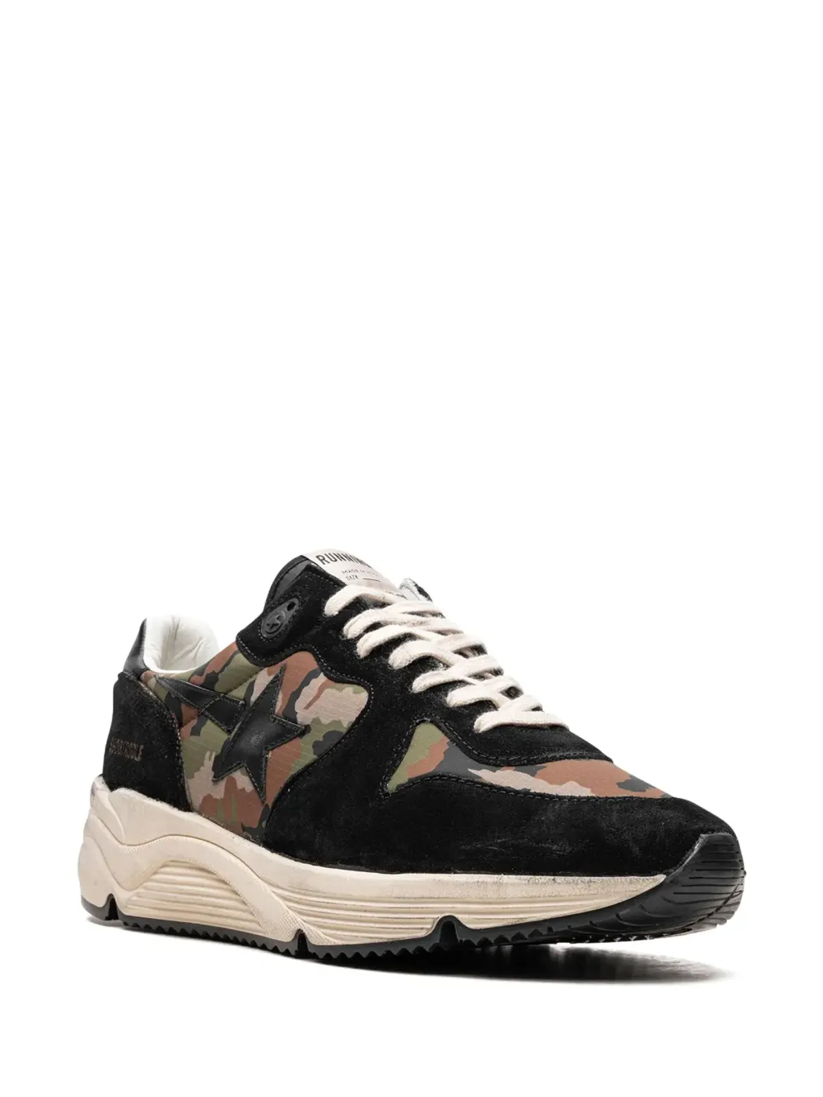 Golden Goose Running Sole camouflage-print sneakers - Black - 画像2