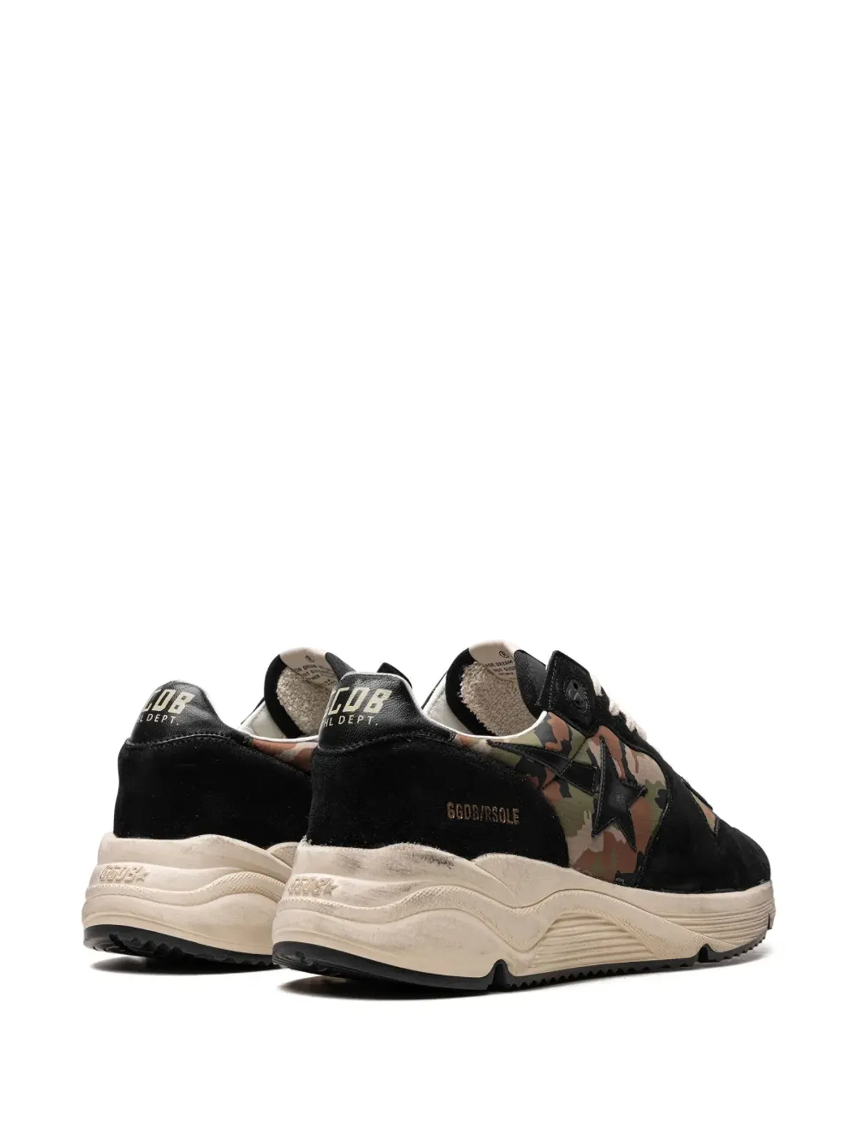 Golden Goose Running Sole camouflage-print sneakers - Black - 画像3