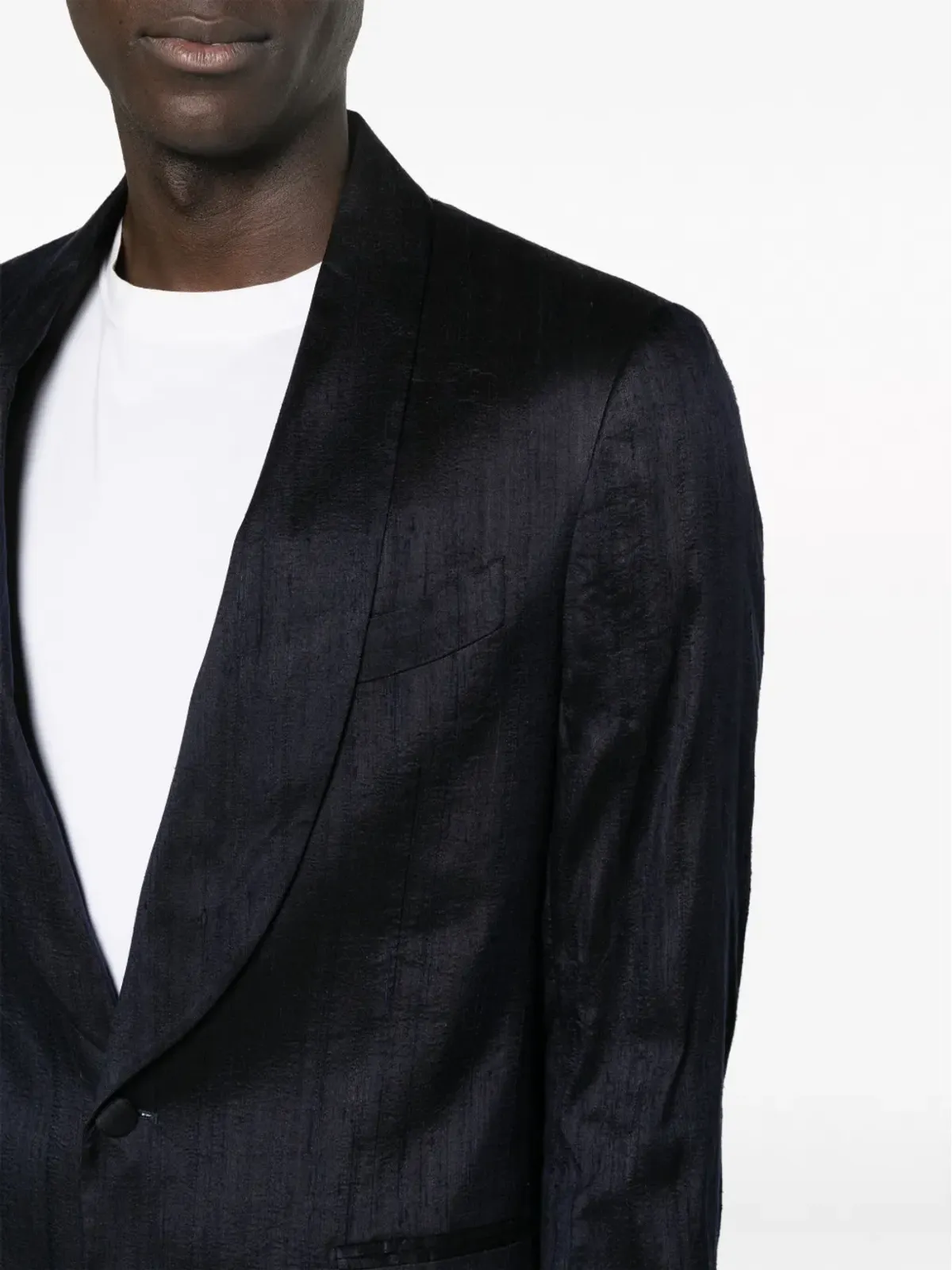 Lardini シングルブレスト シルク ブレザー - 画像5