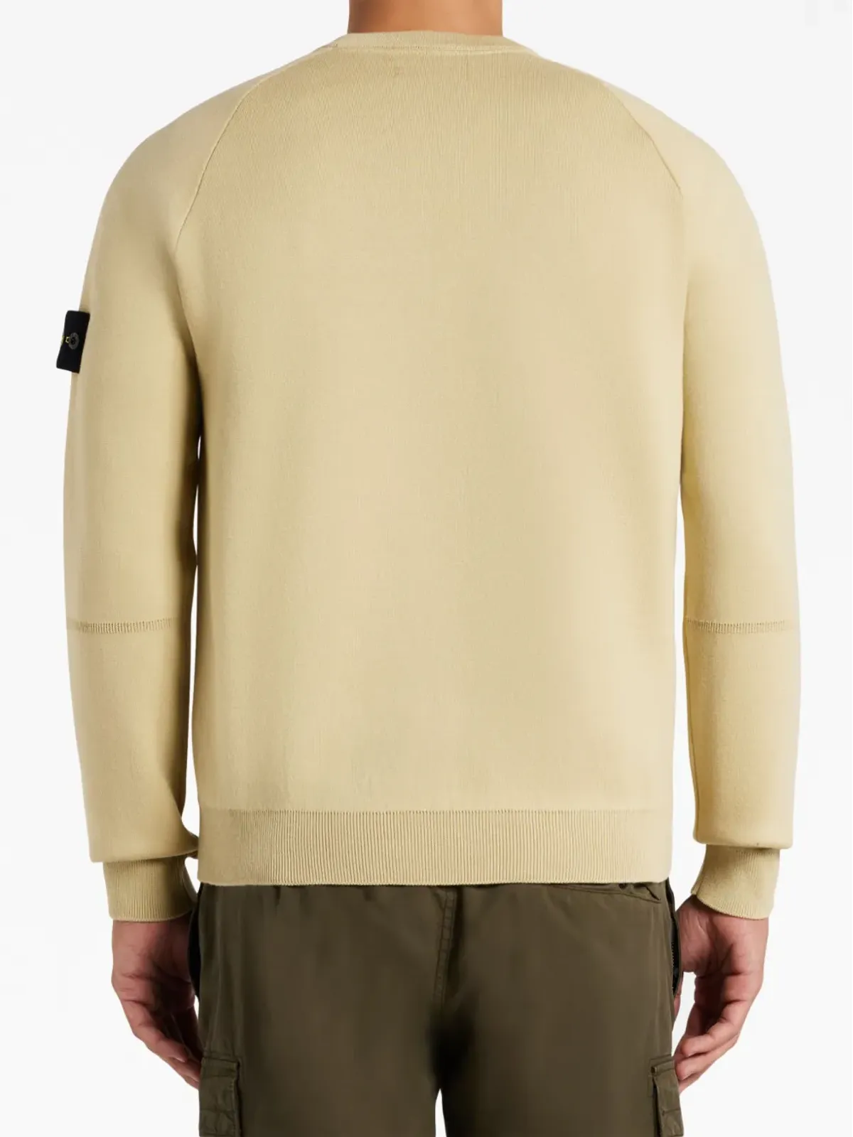 Stone Island コンパス ロゴパッチ ジャージー スウェットシャツ（ベージュ系） - 画像4