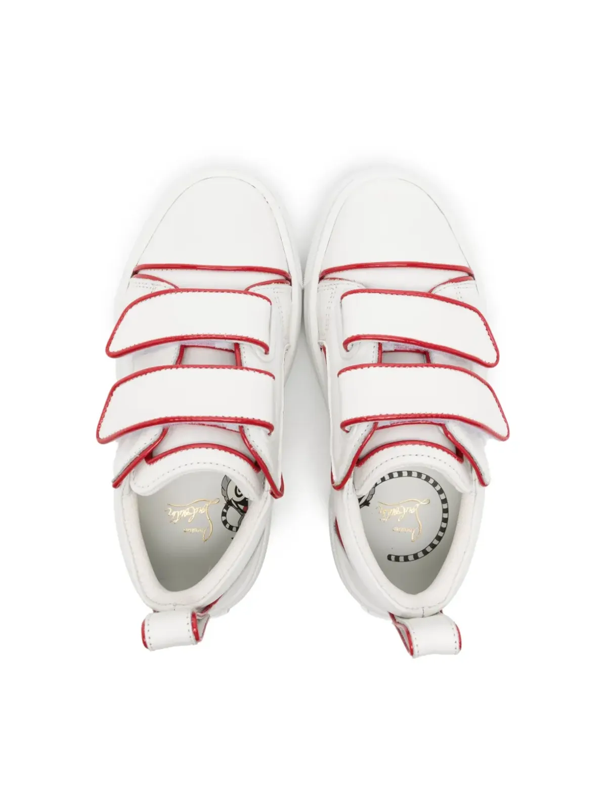 Christian Louboutin Kids Toyototoy レザー スニーカー - 画像3