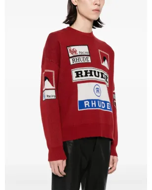 RHUDE Ayrton インターシャニットセーター - サムネイル3