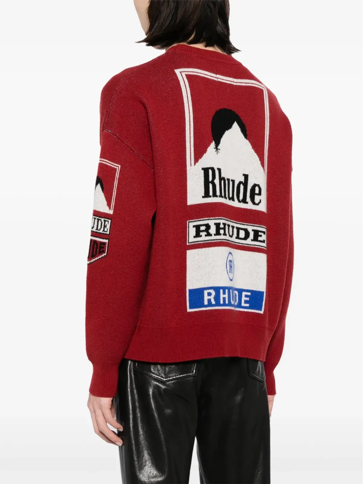 RHUDE Ayrton インターシャニットセーター - 画像4